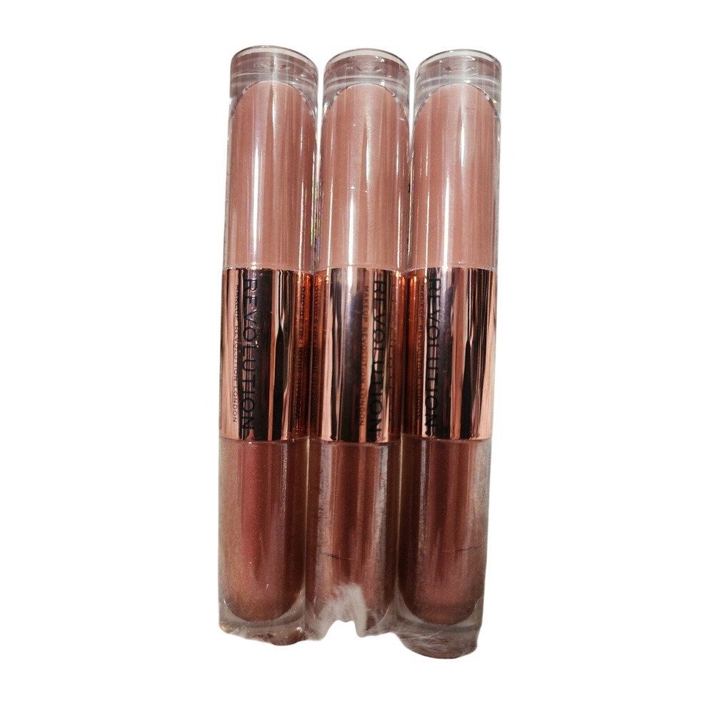 Revolution Infatuated Liquid‎ Eyeshadow Gold Nude Copper Shine Liquid 3 Tube Set - Picture 2 of 2